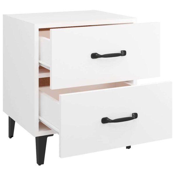 Broadlands Bedside Cabinet 40x35x47.5 cm – White, 2