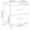 Broadlands Bedside Cabinet 40x35x47.5 cm – White, 2