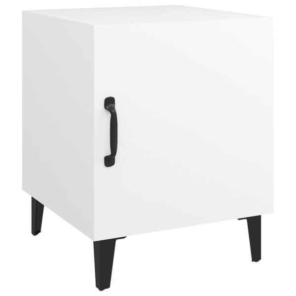 Canton Bedside Cabinet Engineered Wood – White, 1