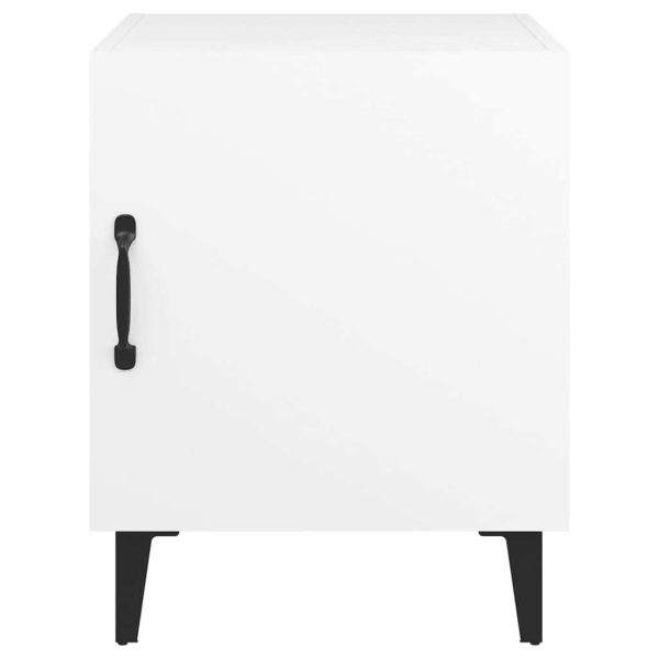 Canton Bedside Cabinet Engineered Wood – White, 1