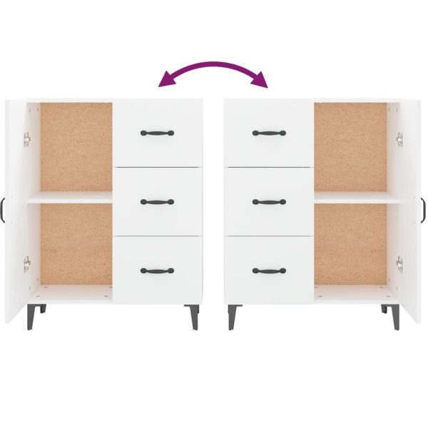 Sideboard 69.5x34x90 cm Engineered Wood – White