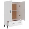 Highboard 70x31x115 cm Engineered Wood – White