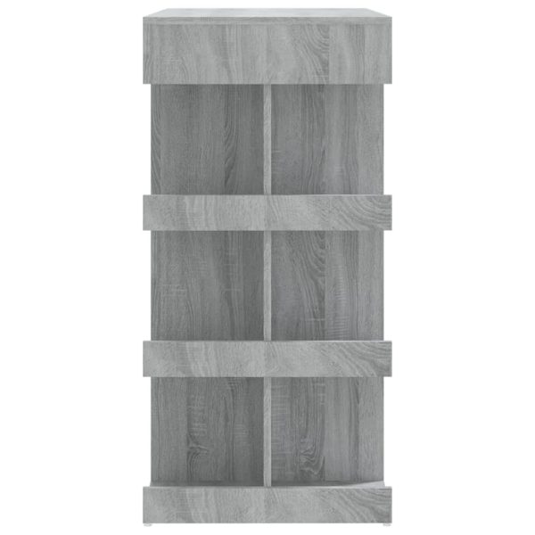 Bar Table with Storage Rack 100x50x101.5 cm Engineered Wood – Grey Sonoma