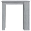 Bar Table with Storage Rack 102x50x103.5 cm Engineered Wood – Grey Sonoma