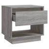 Todmorden Bedside Cabinet 45x34x44 cm Engineered Wood – Grey Sonoma, 1