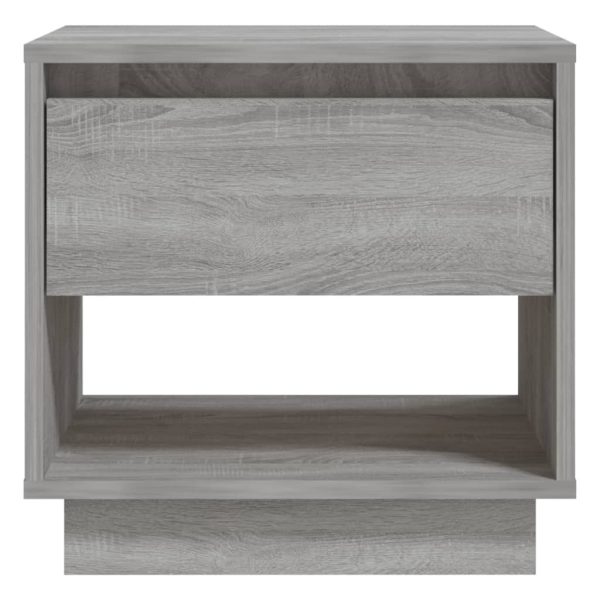 Todmorden Bedside Cabinet 45x34x44 cm Engineered Wood – Grey Sonoma, 2