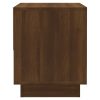 Todmorden Bedside Cabinet 45x34x44 cm Engineered Wood – Brown Oak, 1