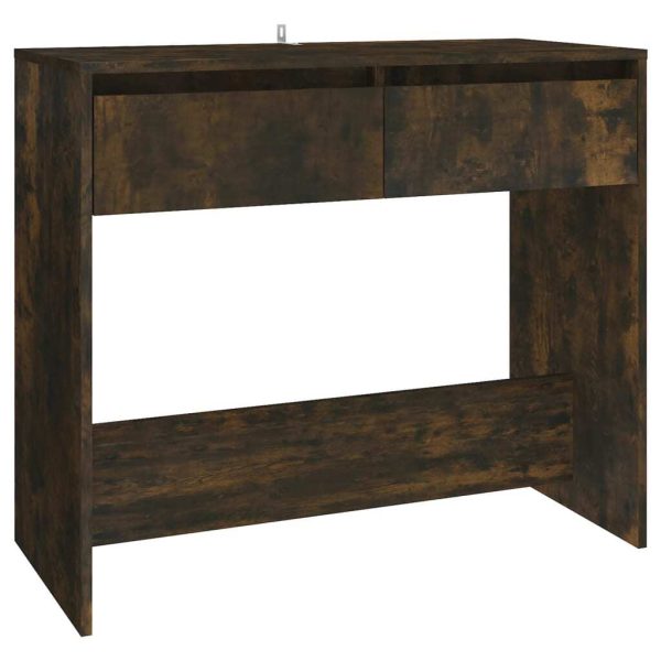Console Table 89x41x76.5 cm Engineered Wood – Smoked Oak