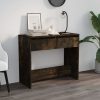 Console Table 89x41x76.5 cm Engineered Wood – Smoked Oak