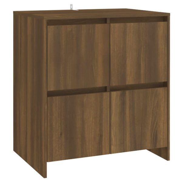 Sideboard 70x41x75 cm Engineered Wood – Brown Oak