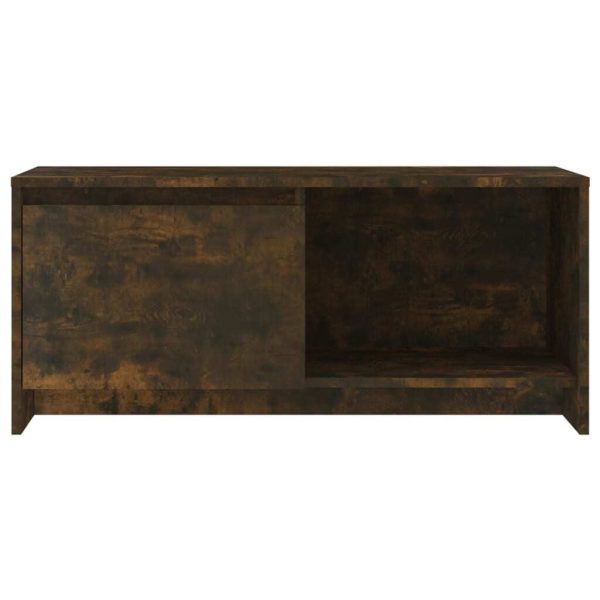 Okmulgee TV Cabinet 90x35x40 cm Engineered Wood – Smoked Oak