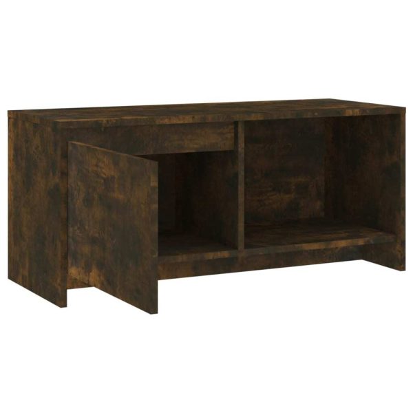 Okmulgee TV Cabinet 90x35x40 cm Engineered Wood – Smoked Oak