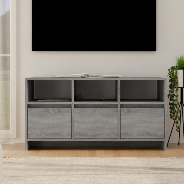 Glassboro TV Cabinet 102×37.5×52.5 cm Engineered Wood – Grey Sonoma