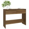 Console Table 100x35x76.5 cm Engineered Wood – Brown Oak