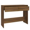 Console Table 100x35x76.5 cm Engineered Wood – Brown Oak