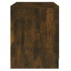 Alma Bedside Cabinet 45×34.5×44.5 cm Engineered Wood – Smoked Oak, 1