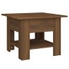 Coffee Table 55x55x42 cm Engineered Wood – Brown Oak