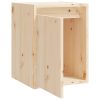 Wall Cabinet 30x30x40 cm Solid Wood Pine – Brown, 1