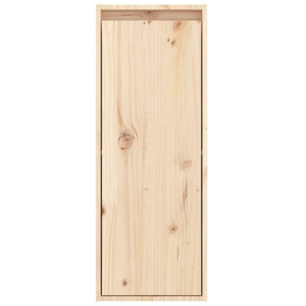 Wall Cabinet 30x30x80 cm Solid Wood Pine – Brown, 1