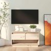 Ramsbottom TV Cabinet 74x34x40 cm Solid Wood Pine – Brown