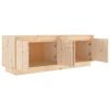 Eloy TV Cabinet 110x34x40 cm Solid Wood Pine – Brown