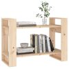 Boldon Book Cabinet/Room Divider 80x35x56.5 cm Solid Wood Pine – Brown