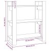 Ephrata Book Cabinet/Room Divider 80x35x91 cm Solid Wood Pine – Brown