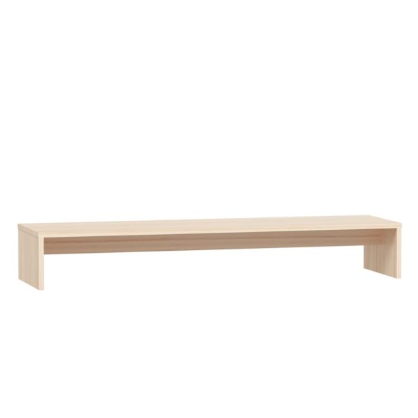 Outer Monitor Stand 100x27x15 cm Solid Wood Pine