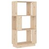 Castle Book Cabinet/Room Divider 51x25x101 cm Solid Wood Pine – Brown