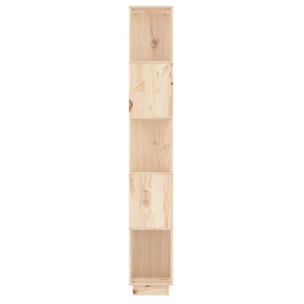 Adelphi Book Cabinet/Room Divider 51x25x163.5 cm Solid Wood Pine – Brown