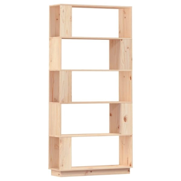 Dayton Book Cabinet/Room Divider 80x25x163.5 cm Solid Wood Pine – Brown