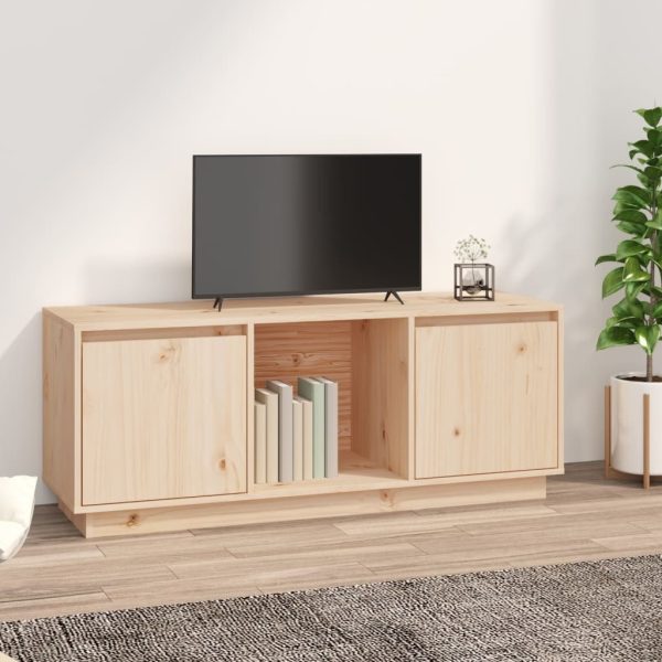Grays TV Cabinet 110.5x35x44 cm Solid Wood Pine – Brown