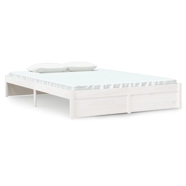 Tothill Bed Frame Solid Wood – DOUBLE, White