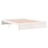 Tothill Bed Frame Solid Wood – DOUBLE, White