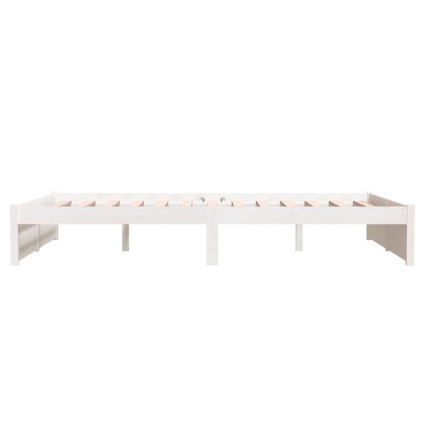 Tothill Bed Frame Solid Wood – DOUBLE, White