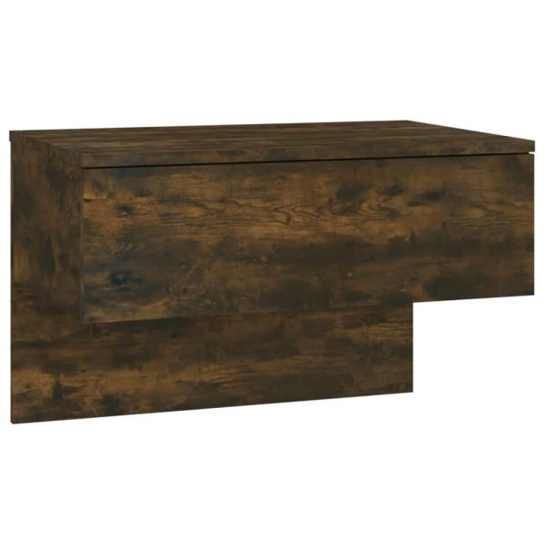 Angus Wall-mounted Bedside Cabinet – Smoked Oak, 1