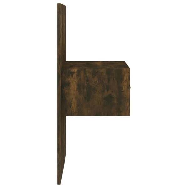Grayslake Wall-mounted Bedside Cabinet – Smoked Oak, 1