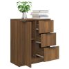 Sideboard 60x30x70 cm Engineered Wood – Brown Oak