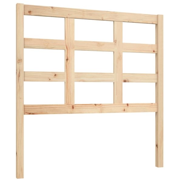 Bed Headboard Solid Wood Pine – 95.5x4x100 cm, Brown