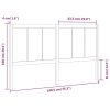 Bed Headboard Solid Pine Wood – 140.5x4x100 cm, Brown