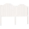 Bed Headboard Solid Wood Pine – 156x4x110 cm, White