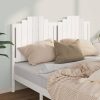 Bed Headboard Solid Wood Pine – 156x4x110 cm, White