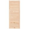 Barn Door Solid Wood Pine – 80×1.8×204.5 cm, Brown