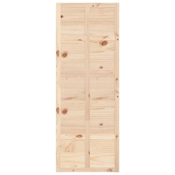 Barn Door Solid Wood Pine – 80×1.8×214 cm, Brown