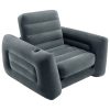 Intex Pull-Out Chair Dark Grey – 117x224x66 cm