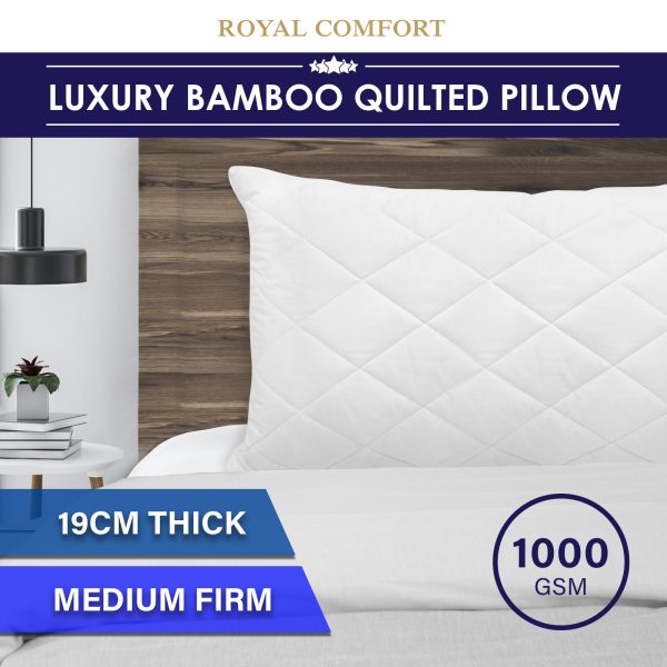 Luxury – Bamboo Quilted Pillow – 1