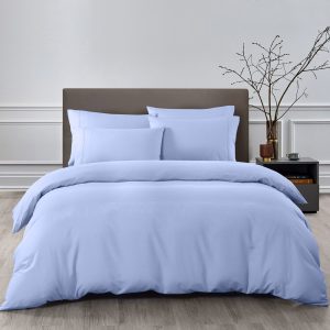 Royal Comfort Bamboo Cooling 2000TC Quilt Cover Set – DOUBLE, Light Blue