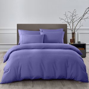 Royal Comfort Bamboo Cooling 2000TC Quilt Cover Set – QUEEN, Royal Blue