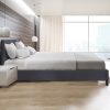 Dublin Luxury Bed with Headboard (Model 2) – QUEEN, Charcoal