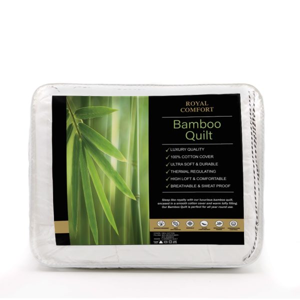 Royal Comfort Luxury Bamboo 250GSM Quilt – DOUBLE